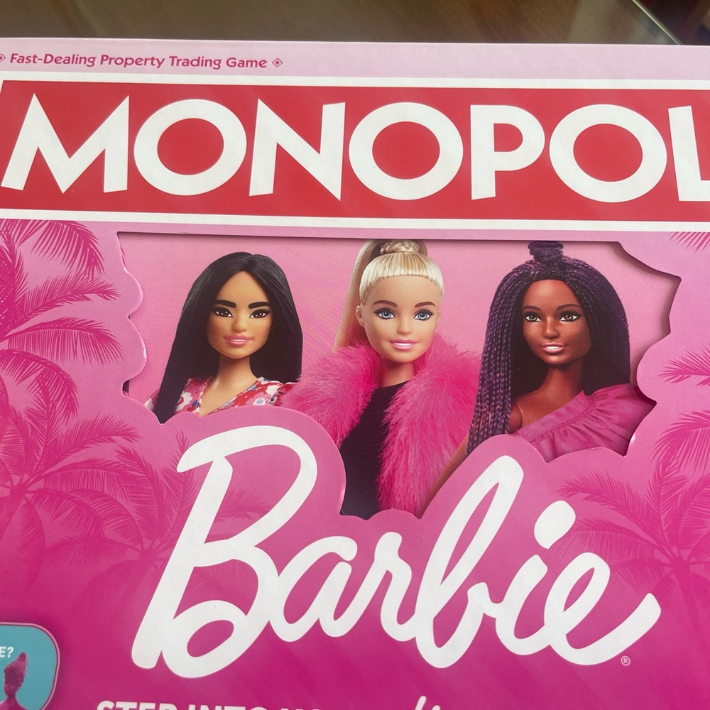 Barbie Monopoly Game by Mattel
New never used
Sealed